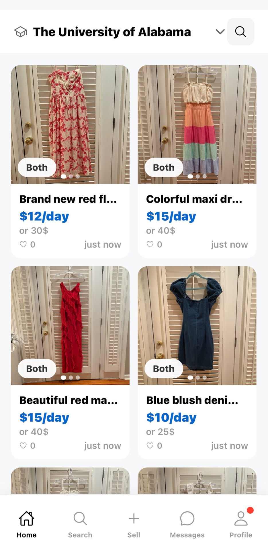 Swap app — Marketplace Feed